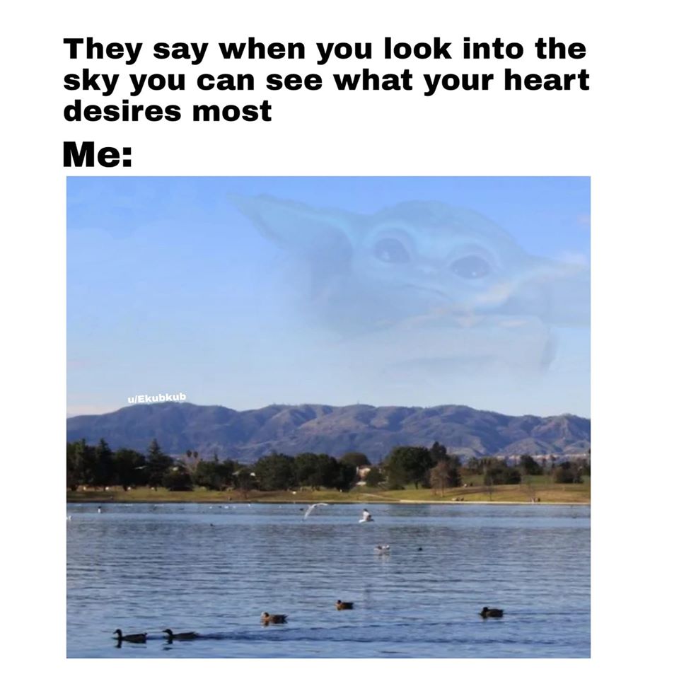 This meme is a play on the phrase "I see dead people" from the movie "The Sixth Sense". The image shows a serene landscape with a lake and mountains in the background, but with a dark and ominous tone. The text "They say when you die your soul comes back to the place where you lived to let go of any remaining emotions" is written in a creepy, handwritten font at the top of the image.